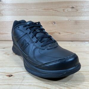 New Balance 577 Walking Shoes Women’s 10.5 2A NARROW Black Leather WW577BK   USA
